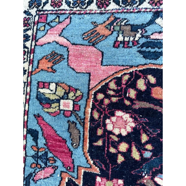 Textile Antique Najaf Abad Rug, 1890s For Sale - Image 7 of 18