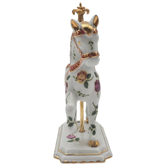 Royal Albert Old Country Roses Limited Edition Carousel Horse Figurine With Box & Coa For Sale In San Francisco - Image 6 of 9