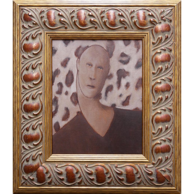 Scott Woodard "Determination" Brown Toned Contemporary Abstract Surrealist Painting, 2022 For Sale