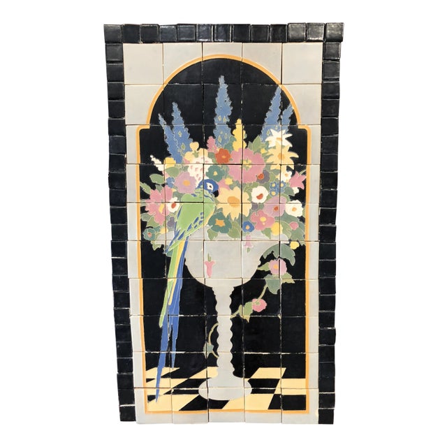 1920s Antique Claycraft Tile Company Mural For Sale