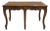 Antique Quality French Country Carved Cane Bench Stool Coffee Table For Sale
