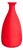 Italian Red Murano Glass Vase by Carlo Moretti, 1960s For Sale