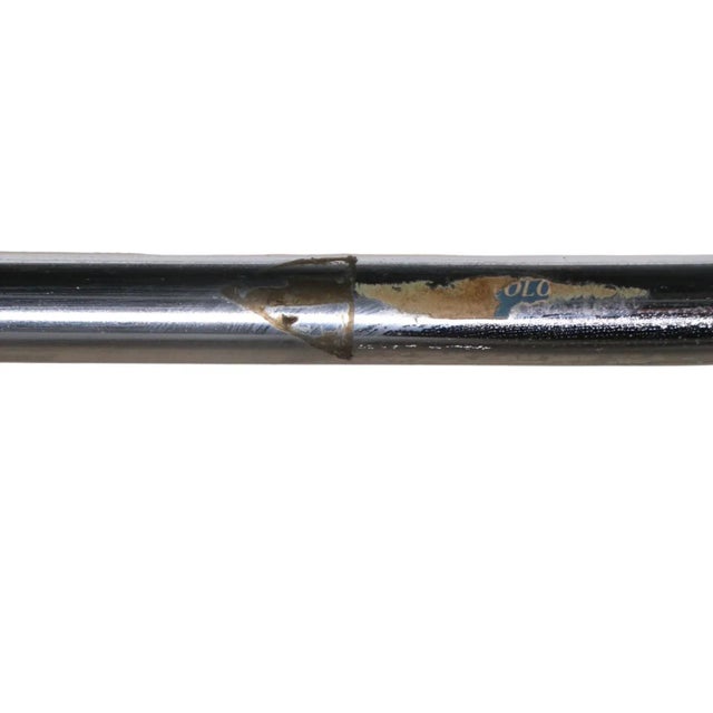 Chic Black and Chrome Directors Chair C 1970's For Sale - Image 4 of 9