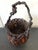 Wood Antique Japanese Bamboo Basket Ikebana Mingei Style For Sale - Image 7 of 18