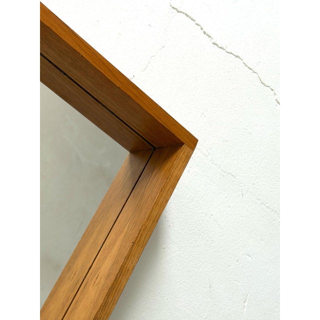 1970s Vintage Oak Mirror, 1970s For Sale - Image 5 of 7