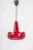 Red Glass Pendant Light attributed to Peill Putzler, Germany, 1970s For Sale - Image 3 of 13