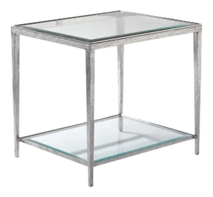 Maitland-Smith Jinx Nickel Rectangular Side Table