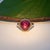 2020s 12.5Ct Star Ruby Cabochon Ring With Earth-Mined Diamond Accents: Solid 14k Gold, Size 6.75 For Sale - Image 5 of 9