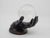 Mid-Century Modern Vintage Bronze Hand Sculpture Holding an Optical Crystal Ball For Sale - Image 3 of 7