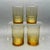 Mid-Century Modern Vintage Mid-Century Modern Libbey “Malibu Gold” Amber Juice Glasses - Set of 4 For Sale - Image 3 of 9