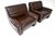 Brown Vintage Leather Armchairs and Ottoman from de Sede, 1960s, Set of 3 For Sale - Image 8 of 13