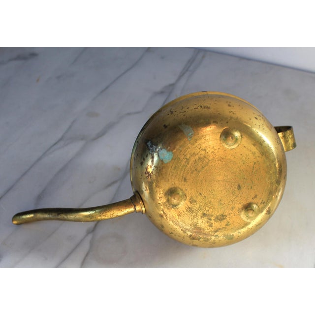 Vintage Brass Watering Can For Sale - Image 4 of 5
