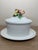 Vintage Italian Trompe L’Oeil Pansy Casserole Dish With Matching Oval Underplate For Sale - Image 4 of 15