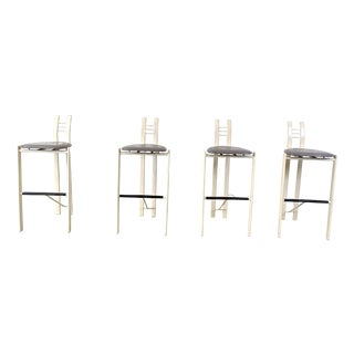 Vintage Bar Stools, 1980s, Set of 4 For Sale