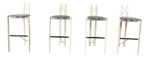 Vintage Bar Stools, 1980s, Set of 4