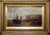 Oil on canvas, framed with a gilded, late 19th Century frame. Not signed. A finely executed coastal composition depicting...