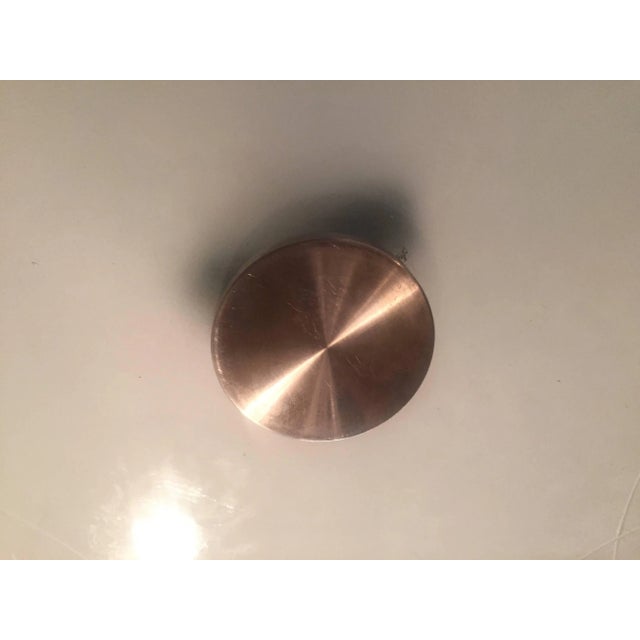 Metal Swedish Art Deco Glass Flush Pendant For Sale - Image 7 of 8