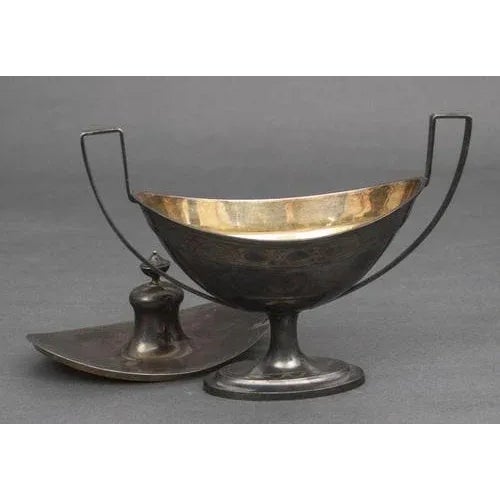 Silver Utensil with Lid For Sale - Image 3 of 4