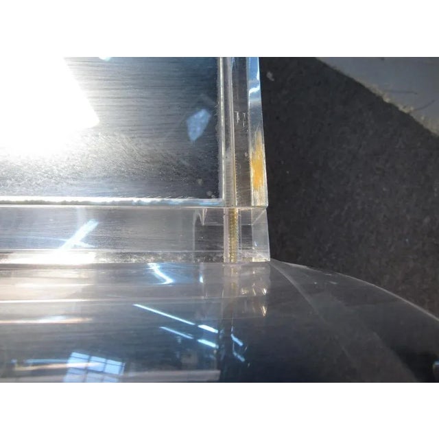 Unique Bar Cart in Lucite and Mirror For Sale - Image 12 of 13