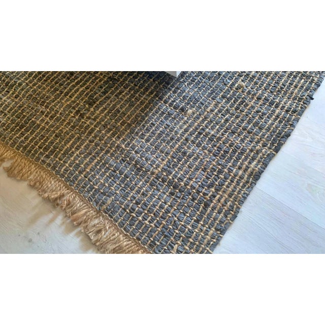 Blue Leather Rug by Europa Antiques For Sale - Image 6 of 8