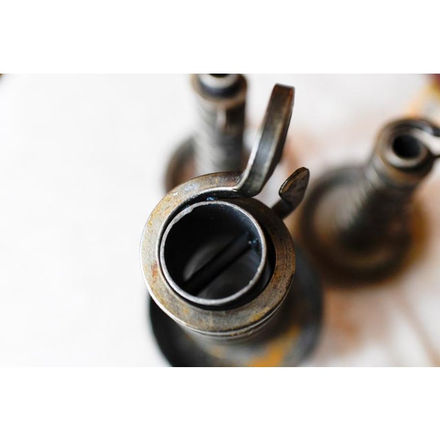 Rat De Cave French Spiral Iron Candle Holder For Sale - Image 4 of 6