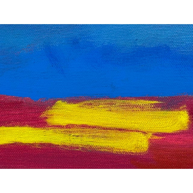 Textile John Fooks Acrylic on Canvas Painting For Sale - Image 7 of 12