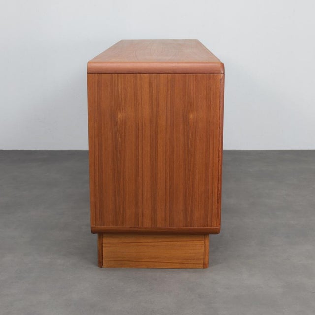 1970s Danish Modern Teak Sideboard with Tambour Doors by Kibaek Møbelfabrik, 1970s For Sale - Image 5 of 11