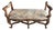 Late 20th Century Louis XV Style Carved Wood Window Bench in Leopard & Floral Tapestry For Sale
