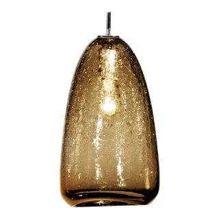 Summit Pendant Light from the Boa Lantern Collection in Amber For Sale