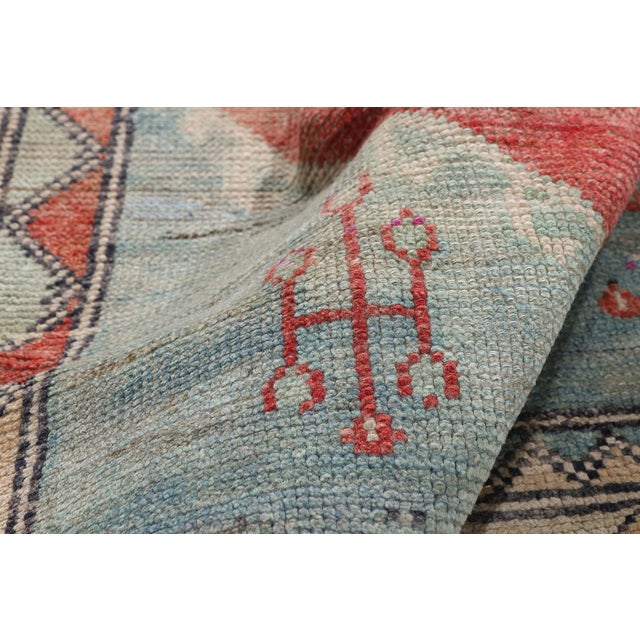 Vintage Turkish Oushak Rug, 04'07 X 07'11 For Sale In Dallas - Image 6 of 10