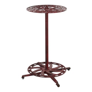 S. C. Tatum Co Cast Iron Country Store Industrial Wheel Broom Display Rack C1885 For Sale