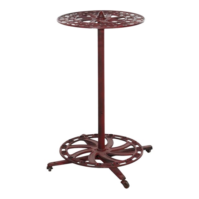 S. C. Tatum Co Cast Iron Country Store Industrial Wheel Broom Display Rack C1885 For Sale