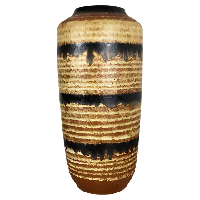 Large Multi-Color Pottery Fat Lava 517-45 Floor Vase from Scheurich, 1970s For Sale