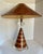 This striking pair of vintage Leeazanne table lamps embody the bold, layered aesthetic of late 20th-century Postmodern...