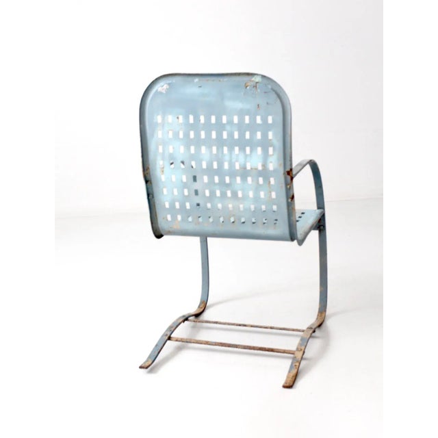 MidCentury Metal Patio Chair Chairish