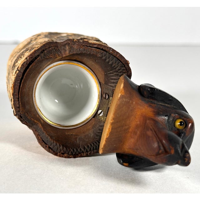 Black Forest Dachshund Birch Tree Inkwell For Sale - Image 10 of 16