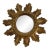 Vintage 1960s Petite 8.5" Acanthus Leaf Sunburst Wall Mirror For Sale