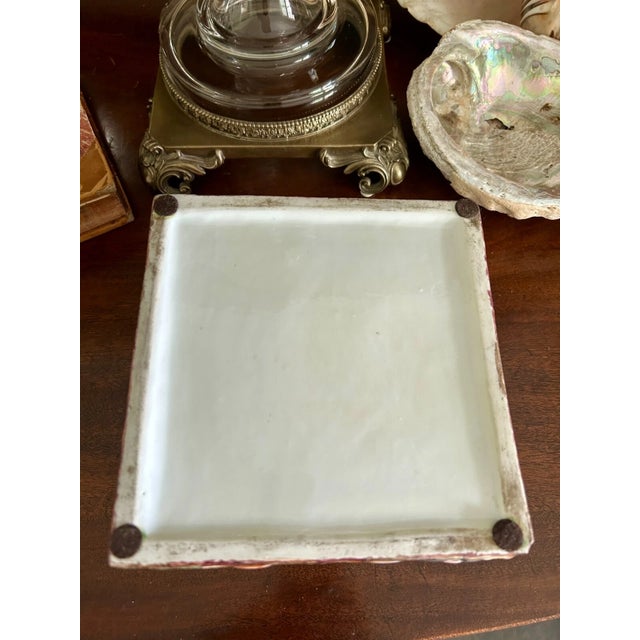Large Antique Capodimonte Style Porcelain Box For Sale - Image 9 of 10