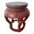 Mid 20th Century Red Painted Wood Garden Stool For Sale