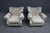 Pair of Leathercraft Inc. Distressed Gray Tufted Leather Recliner Club Chairs For Sale - Image 17 of 18
