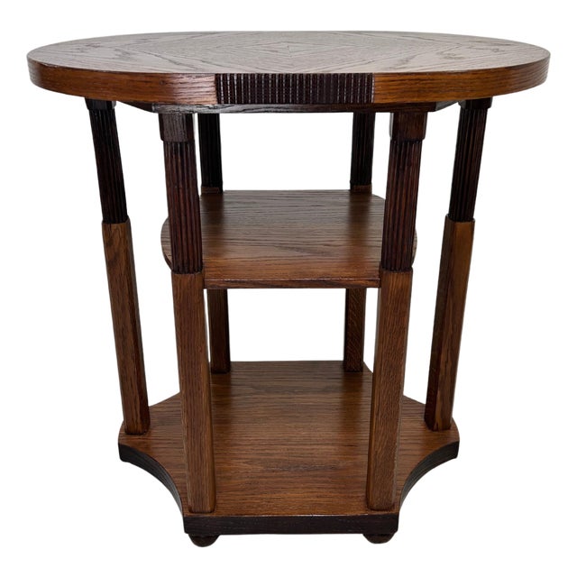 Oval Side Table with Six Legs, 1890s For Sale