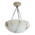1940 Alabaster Pedant Light Fixture For Sale