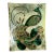 Whimsical Late 20th-Century Reverse Painted Glass Decorative Peacock Tray For Sale