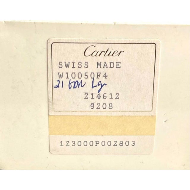 Silver 1980s Cartier Must De Cartier 21 Quartz Watch, Stainless Steel & Gold For Sale - Image 8 of 18