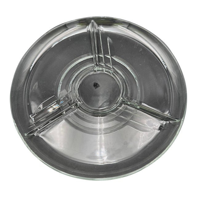 Pfaltzgraff "Festivities" Glass Chip and Dip Platter For Sale