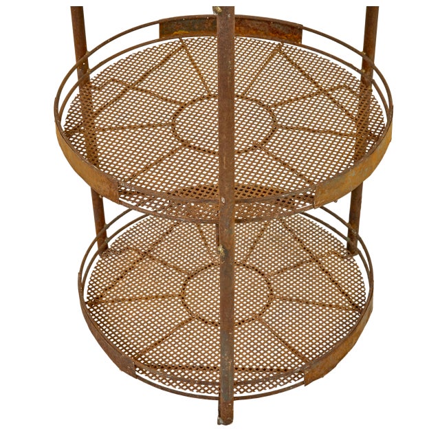 Rustic Vintage Metal Seed Bulb Rack for Gardening, 1930 For Sale - Image 3 of 7