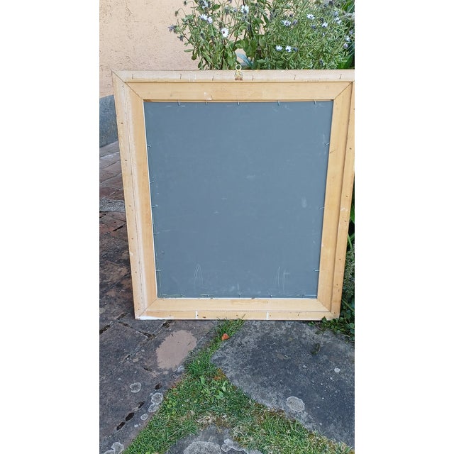 1960s Vintage Italian Mirror with Simple Gold Frame, 1960s For Sale - Image 5 of 8