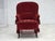 Danish Highback Armchair in Velour with Beech Legs, 1950s For Sale - Image 18 of 18