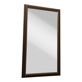 Custom Wood Framed Beveled Mirror For Sale