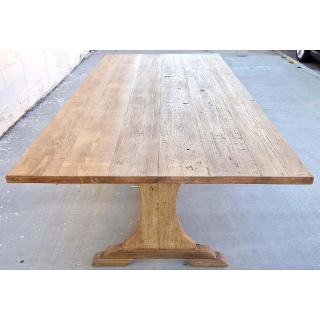 Dining Table Made from Reclaimed Pine by Petersen Antiques For Sale In Los Angeles - Image 6 of 9